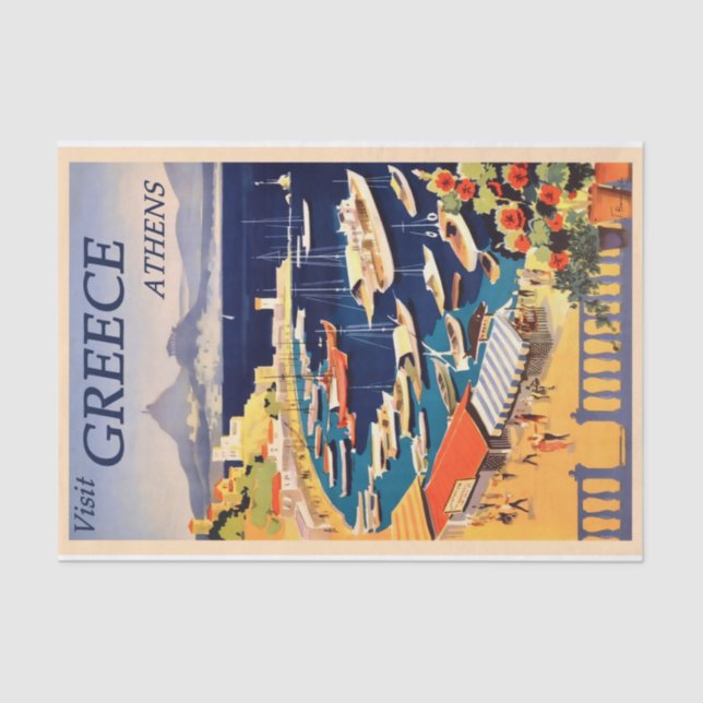 Papier Mousseline Papier de papier journal de voyage de la Grèce vin (Recto)