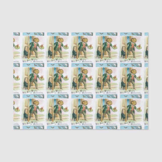 Papier Mousseline Papier de papier pour homme citrouille (Recto)