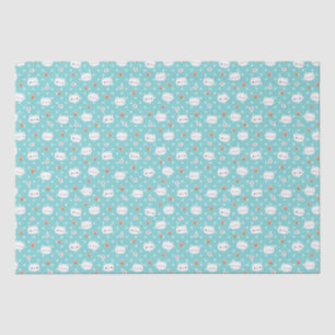 Papier Mousseline Papier de papier tissu Motif de chats mignons et d
