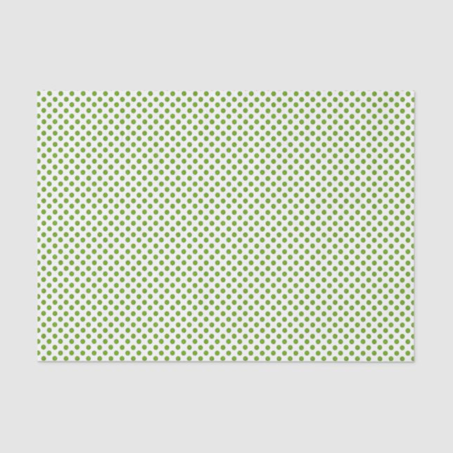 Papier Mousseline Papier de papier tissu Polka Glitka Vert (Recto)