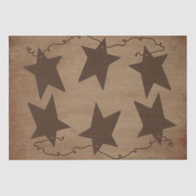 Papier Mousseline Papier de papier tissu Rusty Stars (Recto)