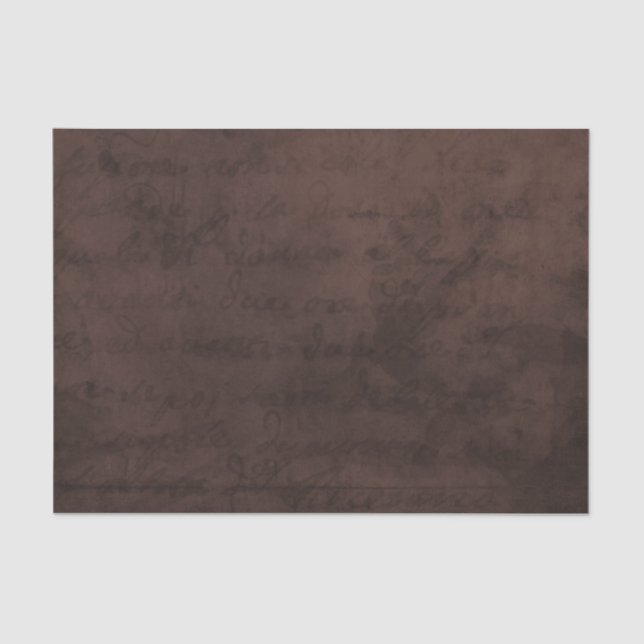 Papier Mousseline Papier de parchemin de cognac rouge foncé journal  (Recto)