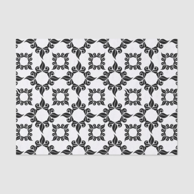 Papier Mousseline papier de tissu baroque antique (Recto)