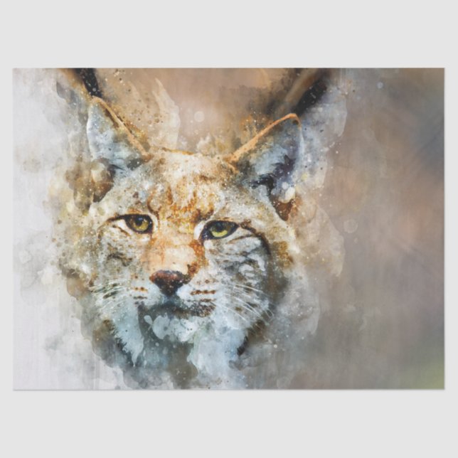 Papier Mousseline papier de tissu de chat sauvage (Recto)