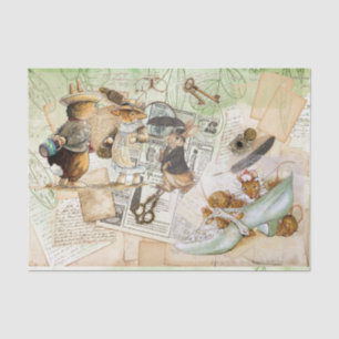 Papier Mousseline papier de tissu de composition de lapin peter