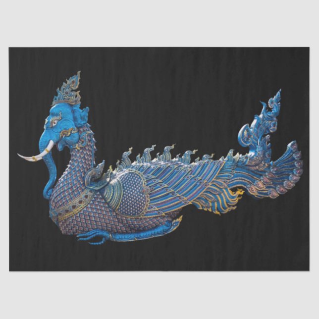 Papier Mousseline papier de tissu de créatures mythiques (Recto)