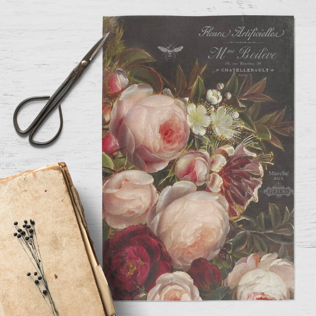 Papier Mousseline Papier de tissu de découpage vintage (Créateur téléchargé)