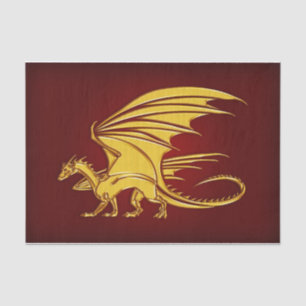 Papier Mousseline Papier de tissu de dragon imaginaire