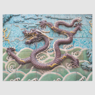 Papier Mousseline papier de tissu de dragon impérial