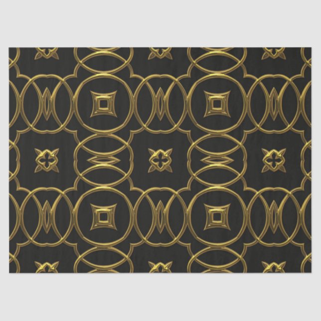 Papier Mousseline papier de tissu de ligaments d'or (Recto)