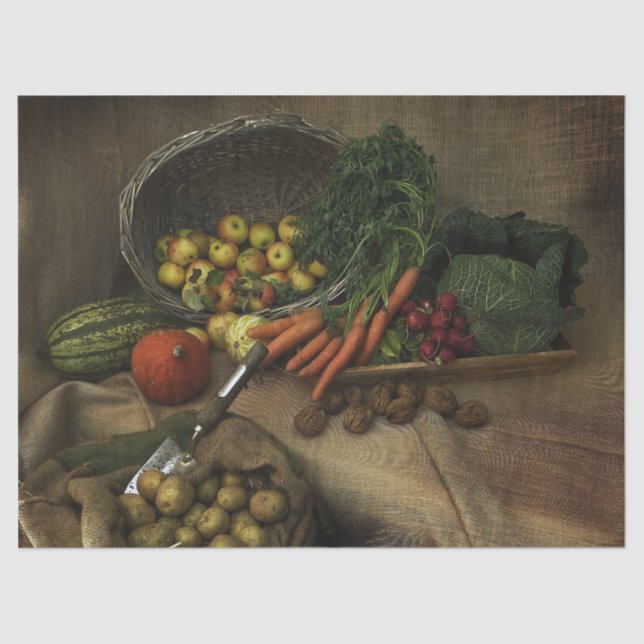 Papier Mousseline papier de tissu de récolte (Recto)