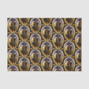 Papier Mousseline Papier de tissu de Scarecrow d'Halloween