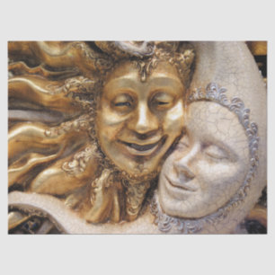 Papier Mousseline papier de tissu de soleil et de lune