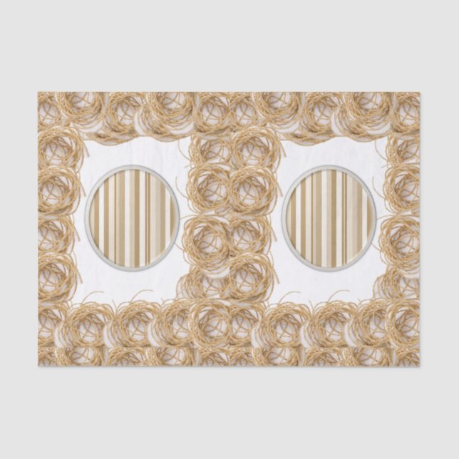 Papier Mousseline Papier de tissu décoratif Bandes (Recto)