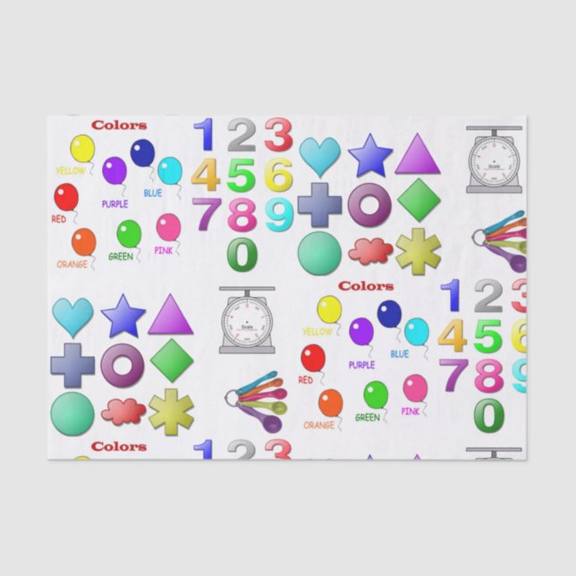 Papier Mousseline Papier de tissu décoratif bébé (Recto)