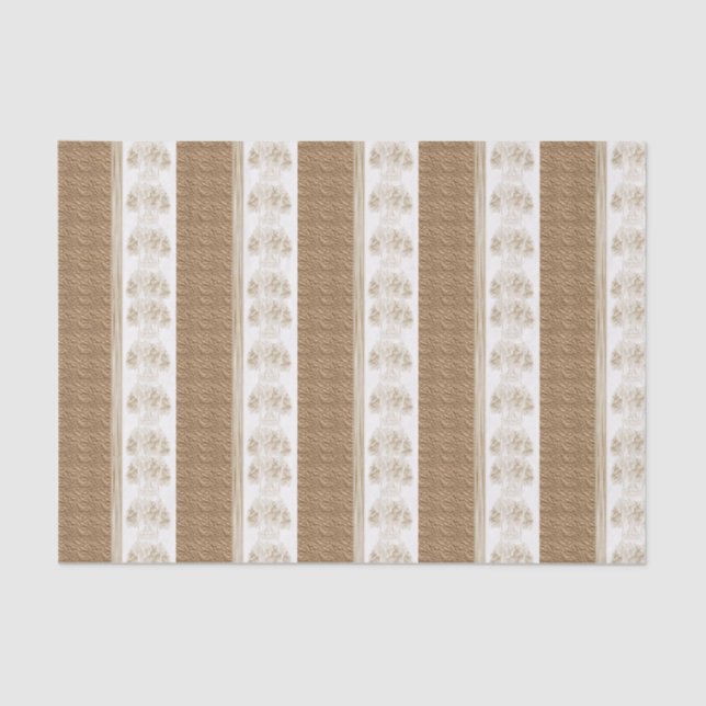 Papier Mousseline Papier de tissu décoratif Floral (Recto)