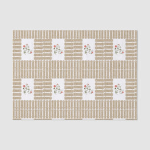 Papier Mousseline Papier de tissu décoratif Floral