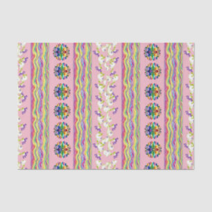 Papier Mousseline Papier de tissu décoratif Floral