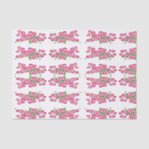 Papier Mousseline Papier de tissu décoratif floral