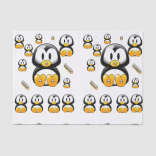 Papier Mousseline Papier de tissu décoratif Penguin