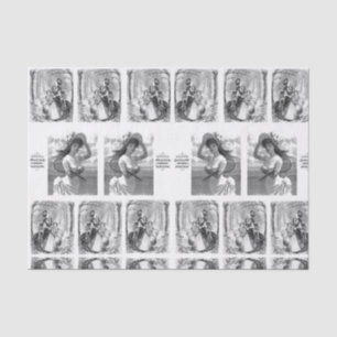 Papier Mousseline Papier de tissu décoratif photos vintages