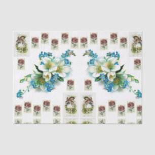 Papier Mousseline Papier de tissu décoratif photos vintages