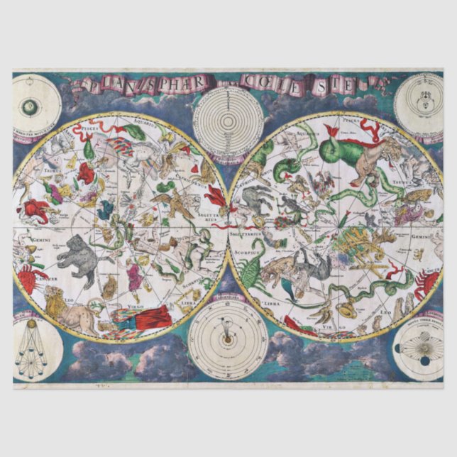 Papier Mousseline Papier de tissu du tableau des étoiles (Recto)