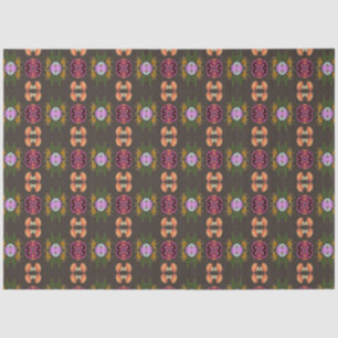 Papier Mousseline papier de tissu floral halloween