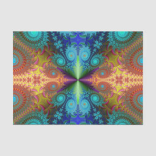 Papier Mousseline papier de tissu fractal en spirale