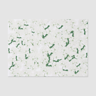 Papier Mousseline Papier de tissu hydrangée blanc