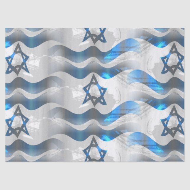 Papier Mousseline papier de tissu israélien (Recto)