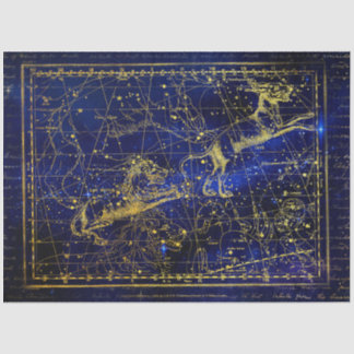 Papier Mousseline papier de tissu leo constellation mineure