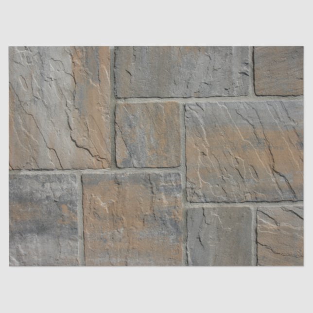 Papier Mousseline papier de tissu mural en brique (Recto)