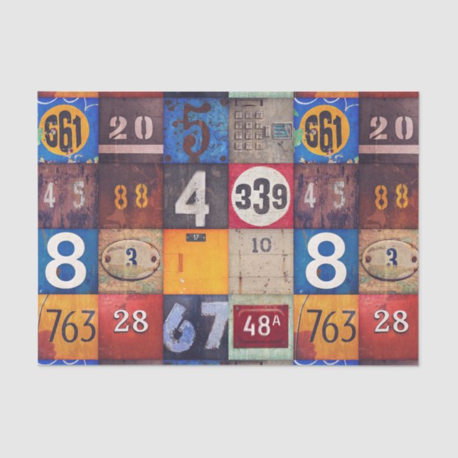 Papier Mousseline Papier de tissu ou de découpage de numéros industr (Recto)