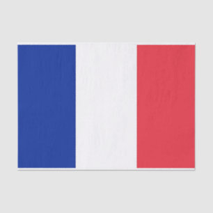 Papier Mousseline Papier de tissu patriotique avec drapeau de France