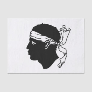 Papier Mousseline Papier de tissu patriotique avec drapeau de la Cor