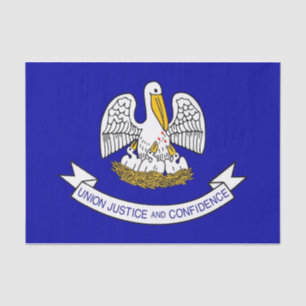 Papier Mousseline Papier de tissu patriotique avec drapeau de la Lou