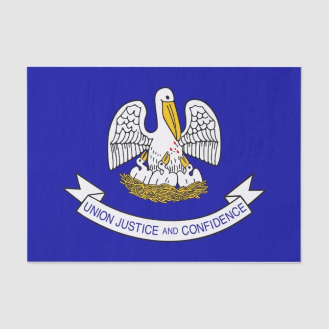 Papier Mousseline Papier de tissu patriotique avec drapeau de la Lou (Recto)