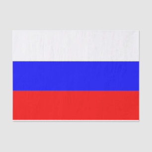 Papier Mousseline Papier de tissu patriotique avec drapeau de la Rus