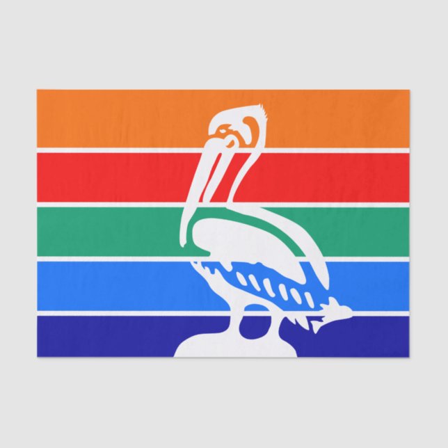 Papier Mousseline Papier de tissu patriotique avec drapeau de Saint- (Recto)