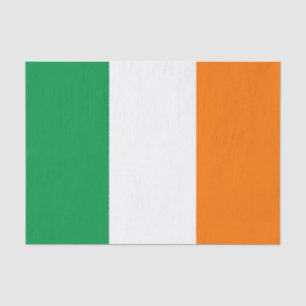 Papier Mousseline Papier de tissu patriotique avec drapeau d'Irlande