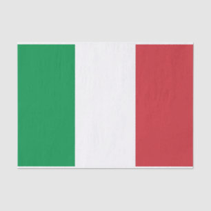 Papier Mousseline Papier de tissu patriotique avec drapeau d'Italie
