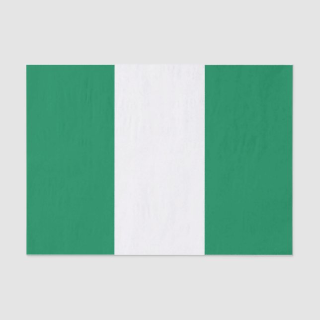 Papier Mousseline Papier de tissu patriotique avec drapeau du Nigeri (Recto)