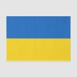Papier Mousseline Papier de tissu patriotique avec drapeau d'Ukraine