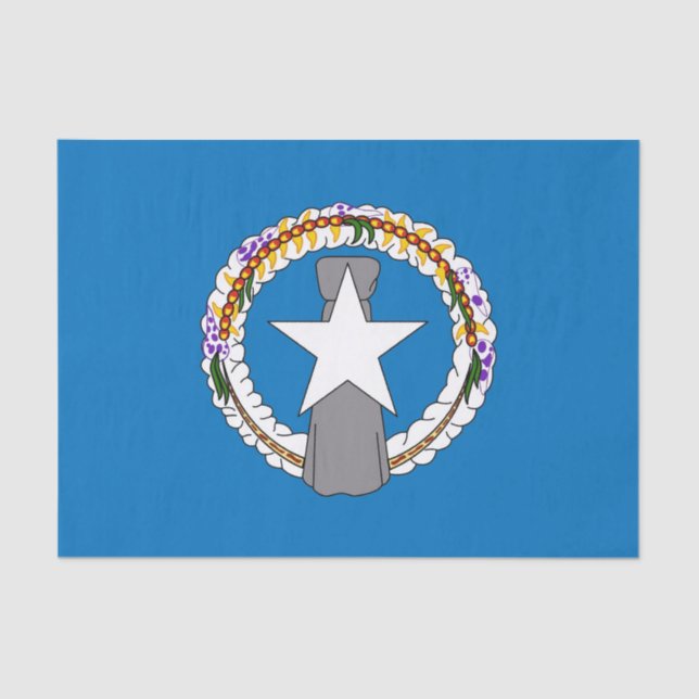 Papier Mousseline Papier de tissu patriotique avec drapeau Mariana s (Recto)