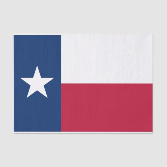 Papier Mousseline Papier de tissu patriotique avec drapeau Texas, US (Recto)
