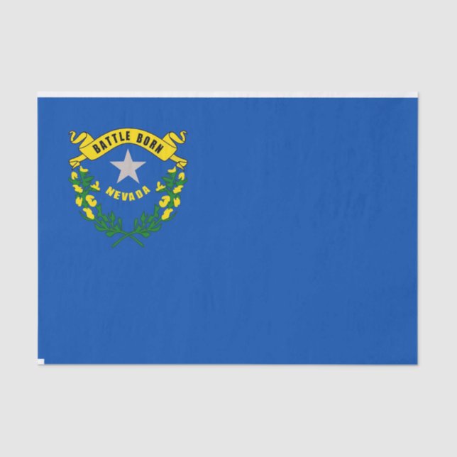 Papier Mousseline Papier de tissu patriotique avec le drapeau Nevada (Recto)