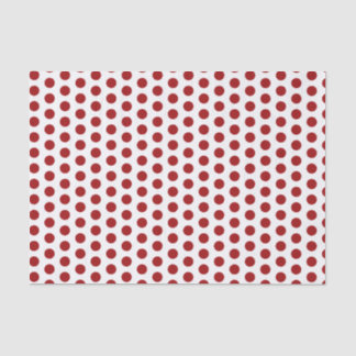 Papier Mousseline Papier de tissu Red Polka Dot