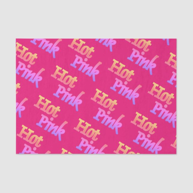 Papier Mousseline Papier de tissu rose chaud (Recto)