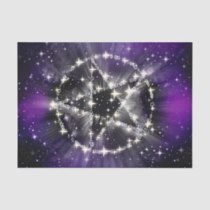 Papier Mousseline Papier de tissu stellaire et pentagramme